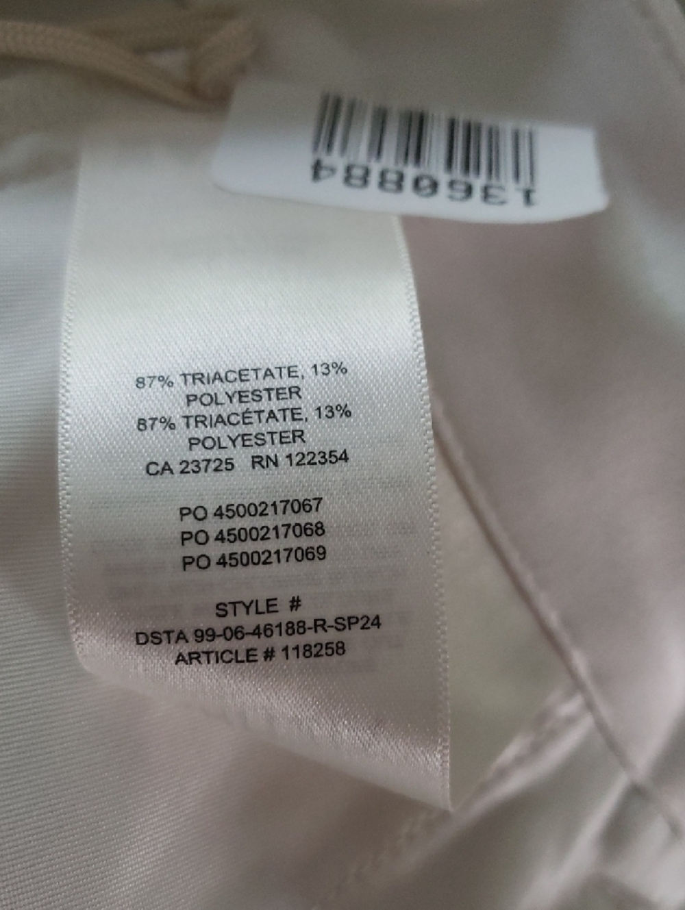 NWT Aritzia The Effortless Pant Satin- 10 - Picture 9 of 9
